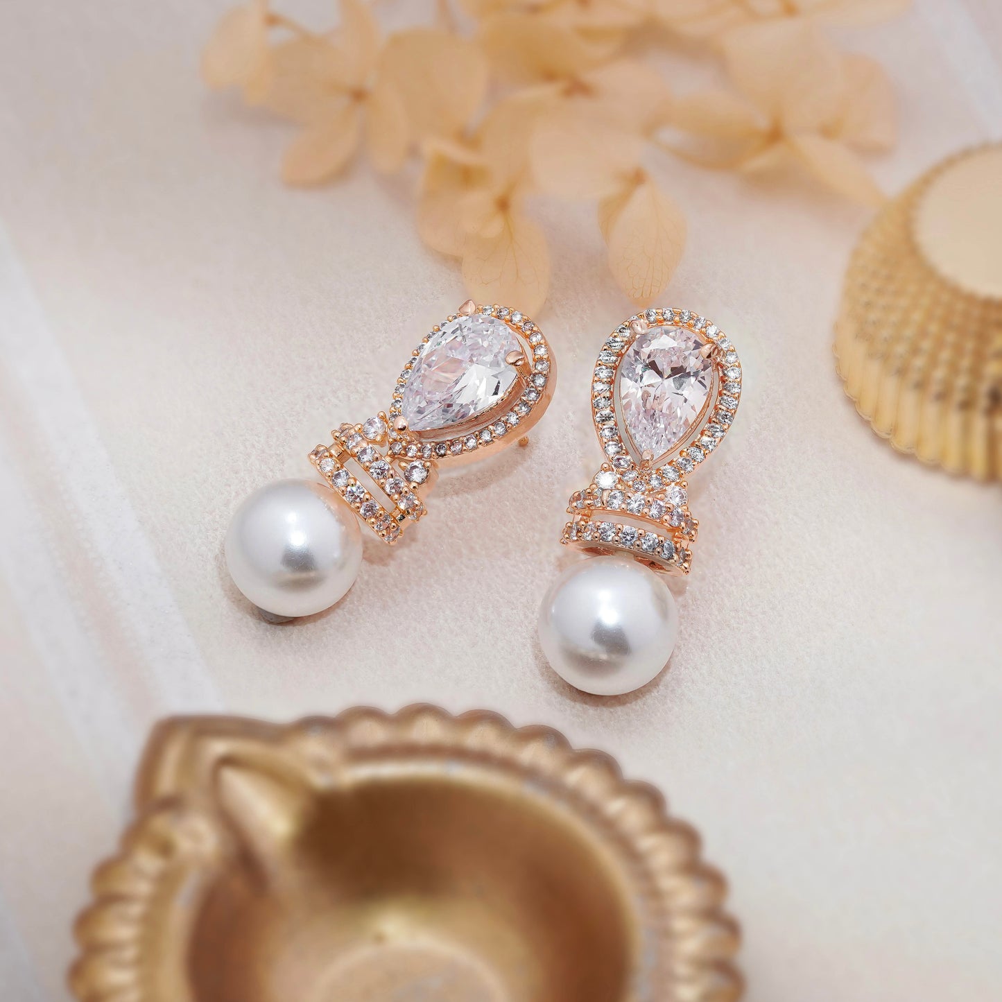 Shumi Pearl Drop Earrings