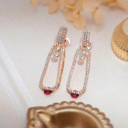 Elara Crystal Drop Earrings