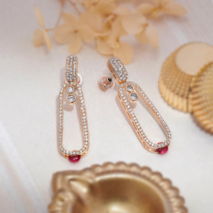 Elara Crystal Drop Earrings