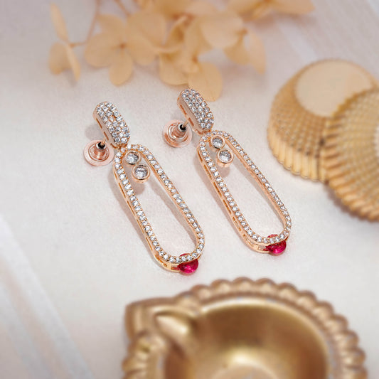Elara Crystal Drop Earrings