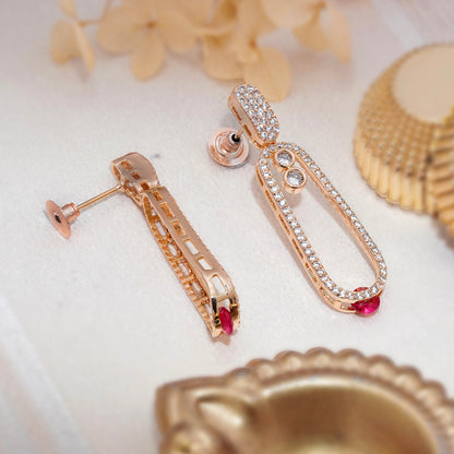 Elara Crystal Drop Earrings