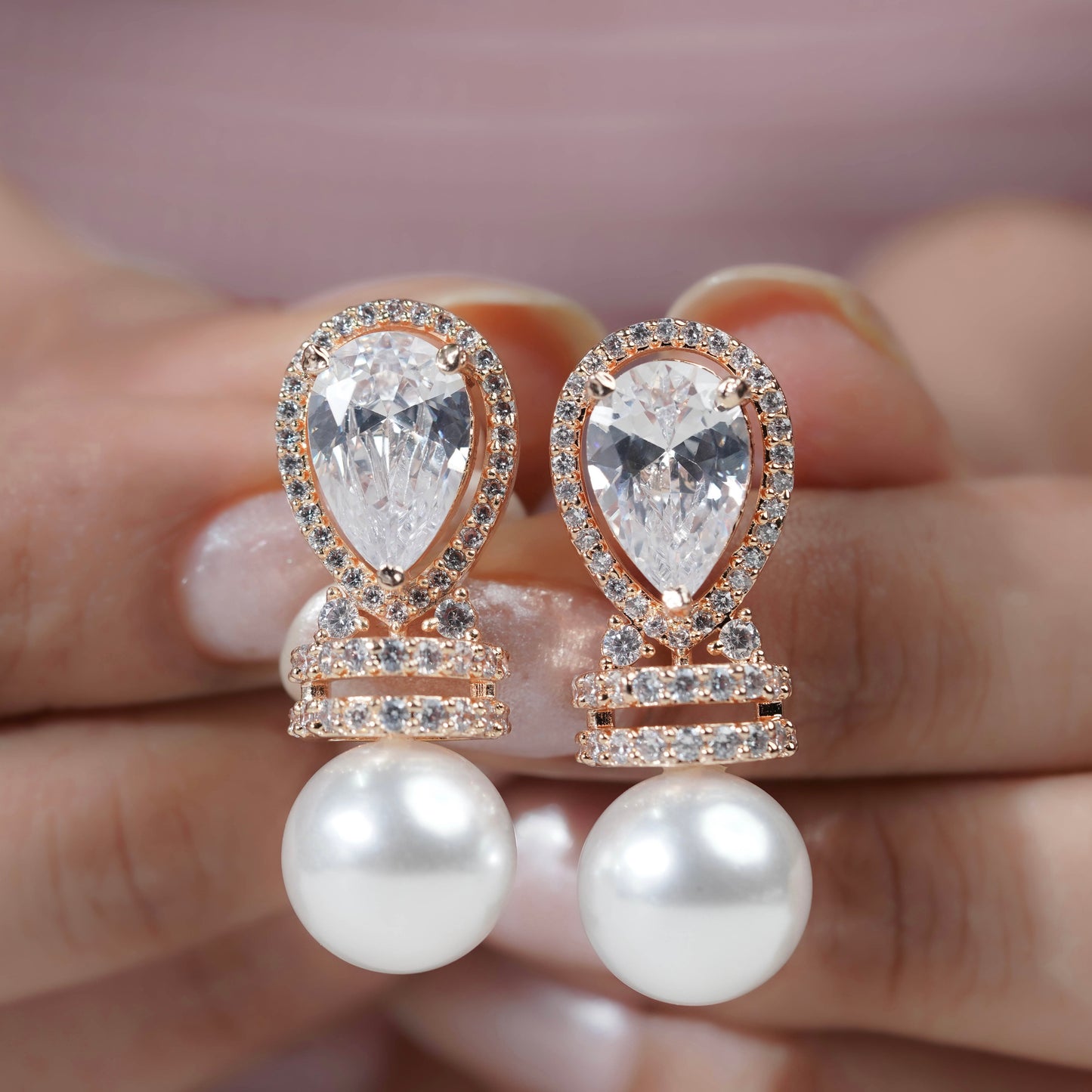 Shumi Pearl Drop Earrings