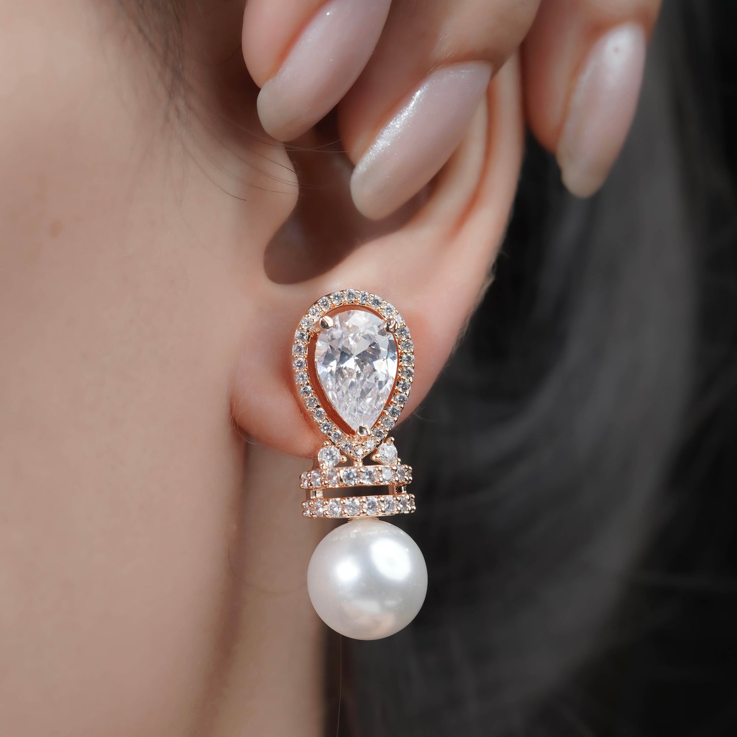 Shumi Pearl Drop Earrings