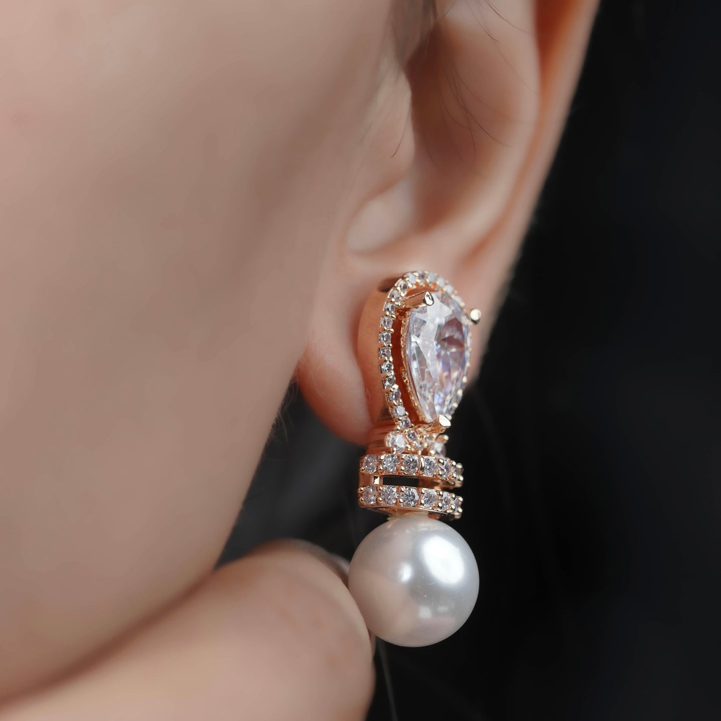 Shumi Pearl Drop Earrings
