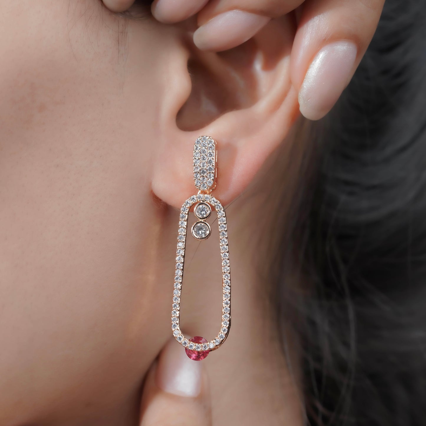 Elara Crystal Drop Earrings