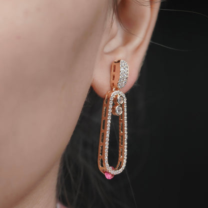 Elara Crystal Drop Earrings