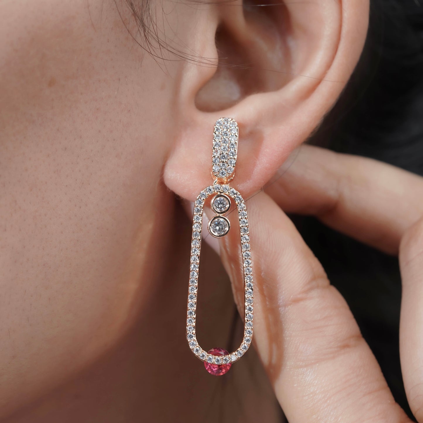 Elara Crystal Drop Earrings