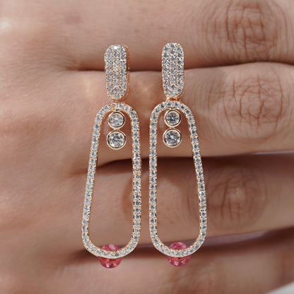Elara Crystal Drop Earrings
